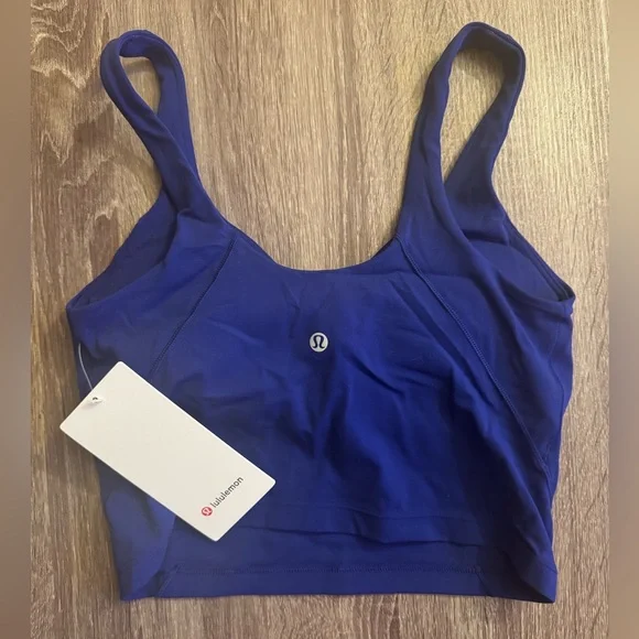 New Lululemon Align tank top, royal blue, size 8. Larkspur. - Picture 2 of 9